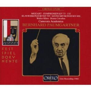 Bernhard Paumgartner - Sym. KV 73 & 132 & Klavierkonzert KV 595 & Szene